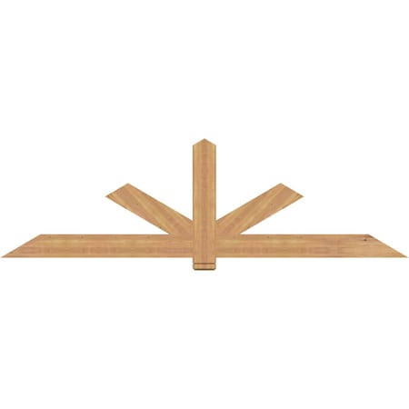 Ekena Millwork Kennewick Timber Gable Bracket, Western Red Cedar, 96"W x 28"H x 1 1/2"D x 5 1/2"F, 7/12 Pitch GBW096X28X0206KEN00SWR
